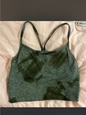 aerie Women's Heather Green Bralette sports top